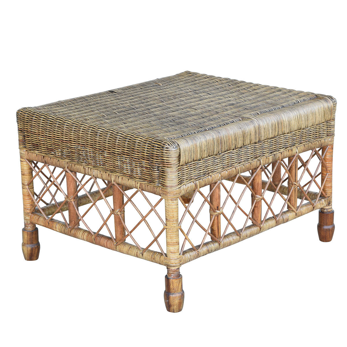 PLANTATION LATTICE OTTOMAN