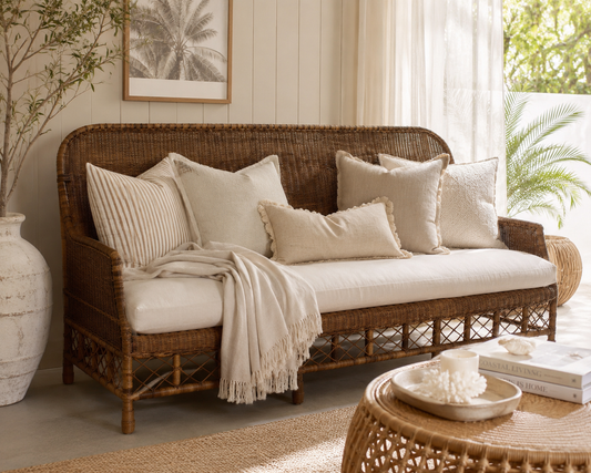 PLANTATION LATTICE SOFA 3 SEAT