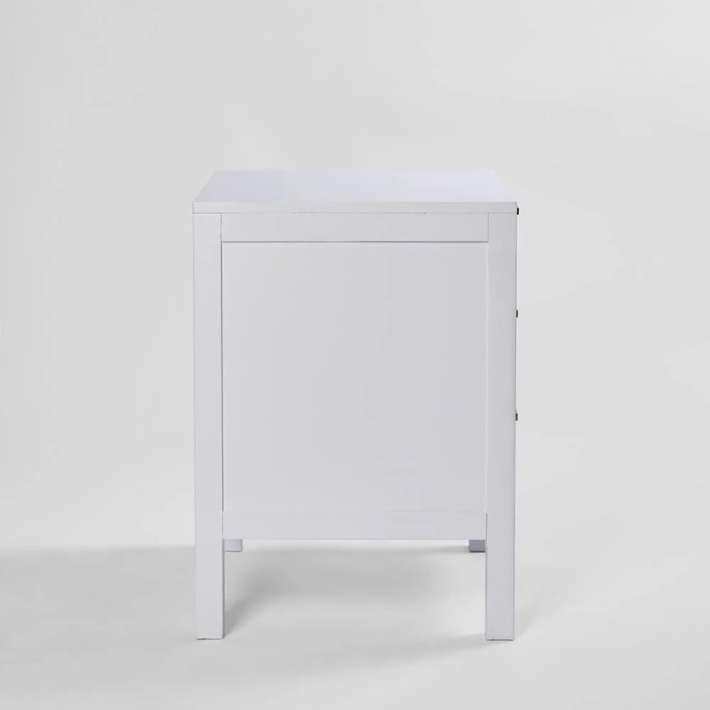 Santorini Bedside 3 Drawers White