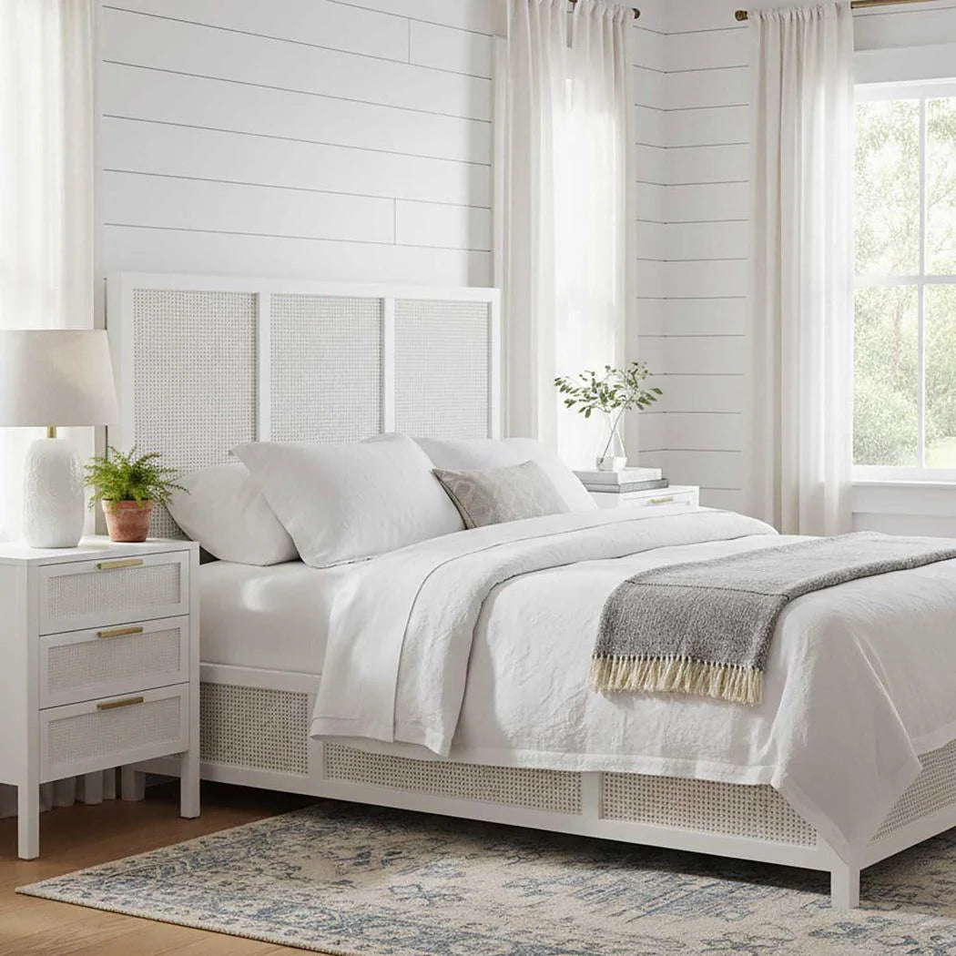 Santorini Bedside 3 Drawers White