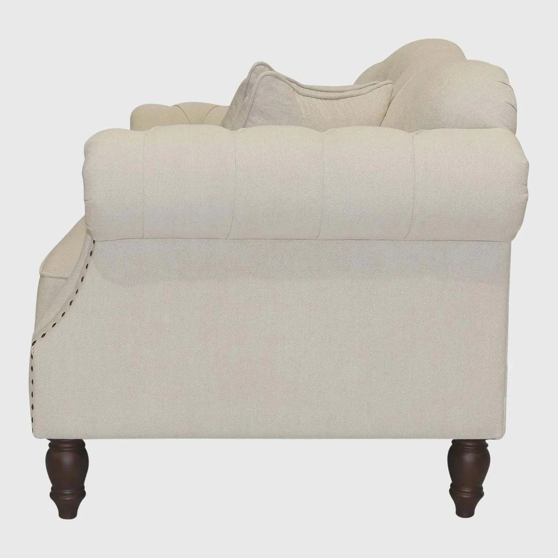 Vaucluse 3 Seat Hamptons Sofa | Beige Linen Blend