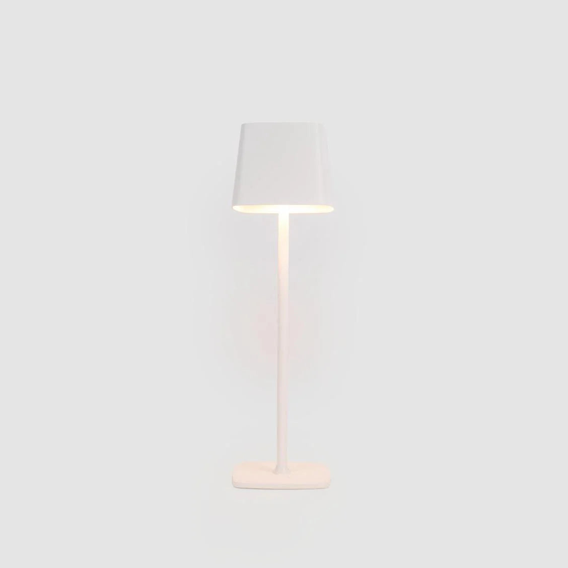 Rechargeable Table Lamp White D 11cm W 11cm H 38cm