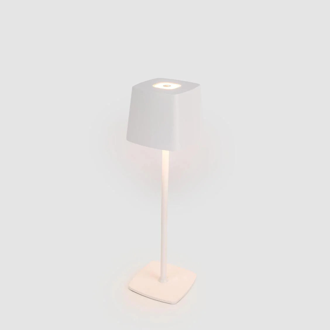 Rechargeable Table Lamp White D 11cm W 11cm H 38cm