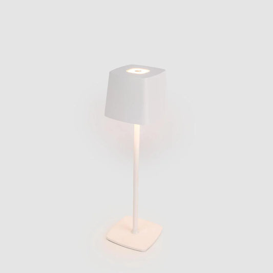 Rechargeable Table Lamp White D 11cm W 11cm H 38cm