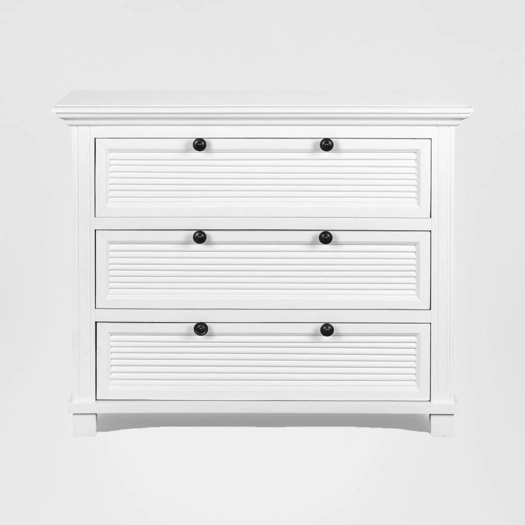 West Beach Chest of 3 Drawers White