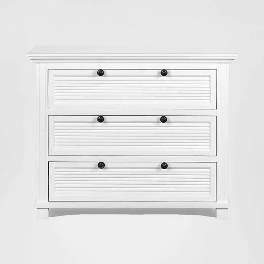 West Beach Chest of 3 Drawers White
