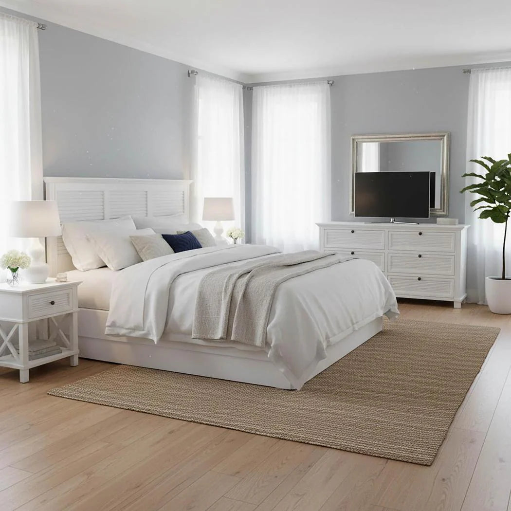 West Beach Chest of 6 Drawers White