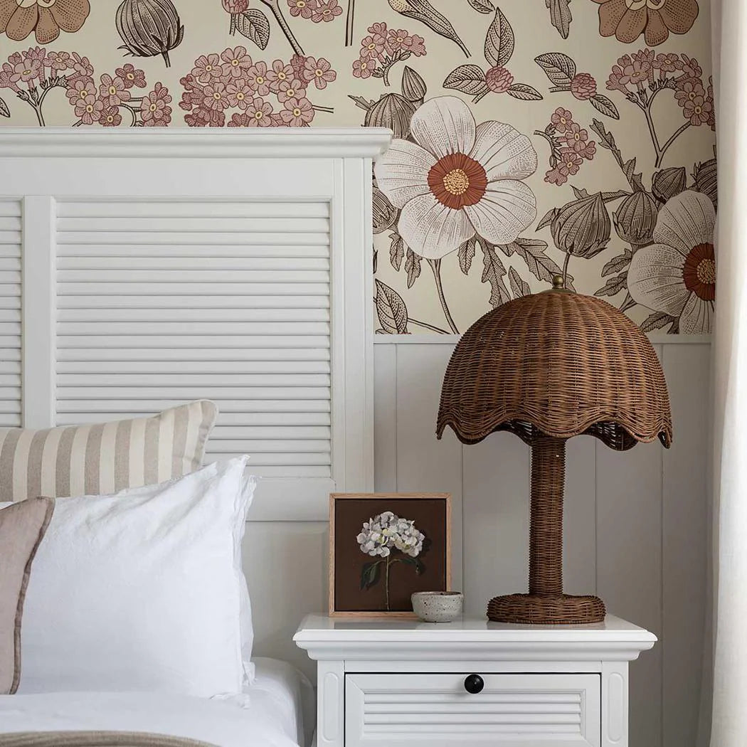 West Beach Hamptons Bedhead With Shutters King