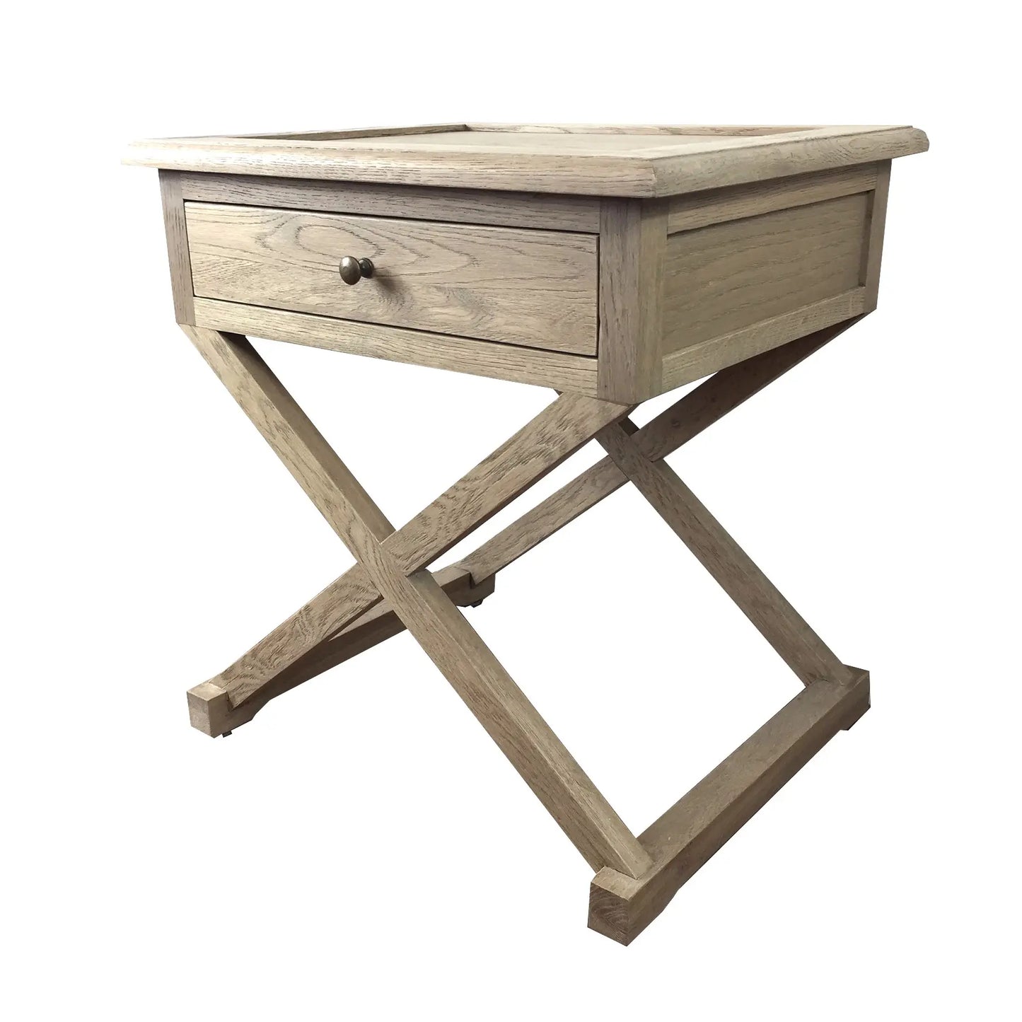 Levi Side Table Weathered Oak